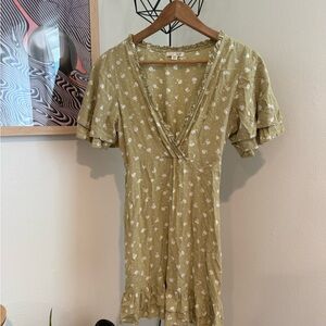 Billabong Olive Floral Dress